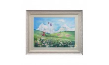 กรอบรูปภาพวาดศิลปะสีน้ำแนวอาร์ต